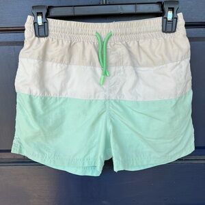 The Beaufort Bonnet Company Boy’s Two-Tone Mint & Cream Swim Shorts